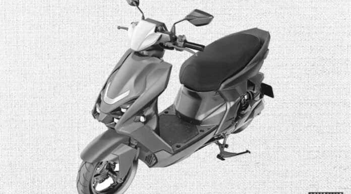 New Yamaha electric scooter, design patent filing
