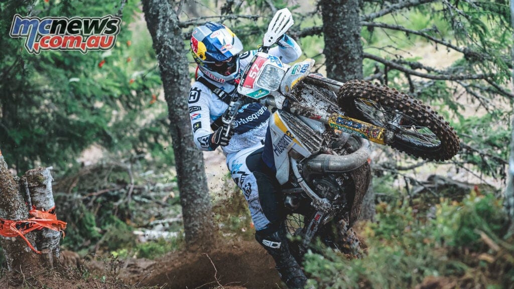 Billy Bolt (Husqvarna) racing at the 2026 Forza Orza hard enduro round in Orsa, Sweden