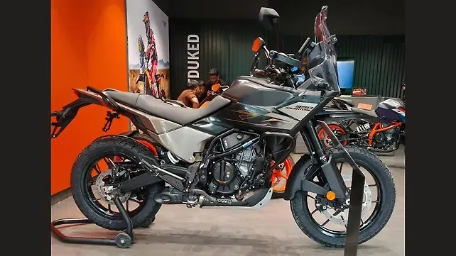 2026 KTM 390 Adventure in new Ebony Black colourway, right side view