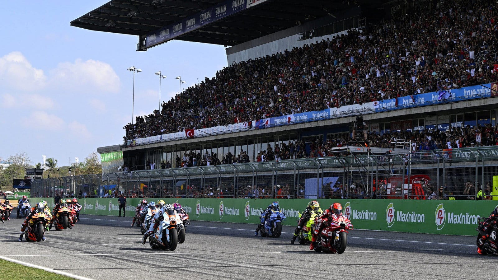 MotoGP grid at Buriram International Circuit, Thailand