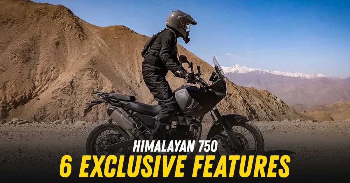 Royal Enfield Himalayan 750 prototype, front three-quarter view, shown at the Himalayan Base Camp event in Leh