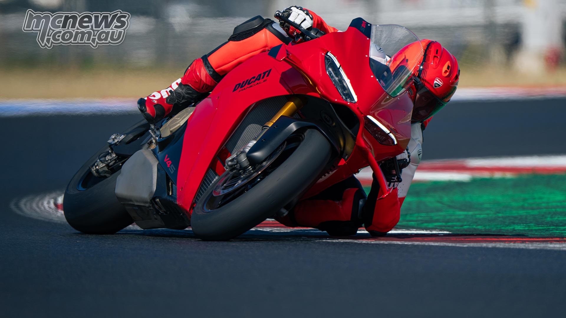 2027 Ducati Panigale V4 S, parked three-quarter view showing its new winglet fairings and forged wheels