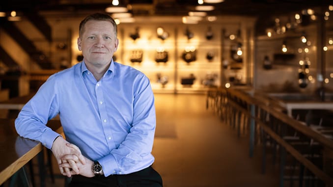 Paul Stroud, outgoing Triumph Motorcycles Chief Commercial Officer, portrait