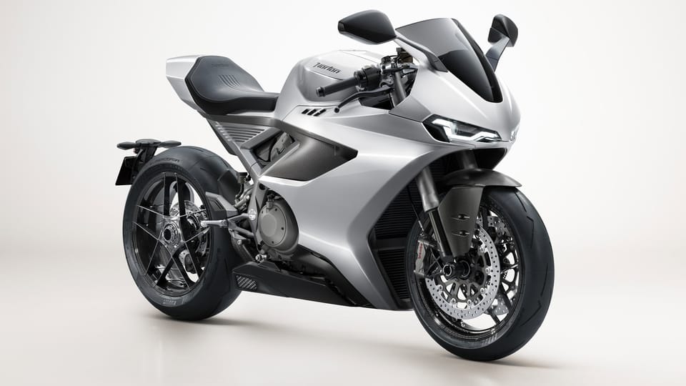 Norton Manx R superbike, static three-quarter studio shot