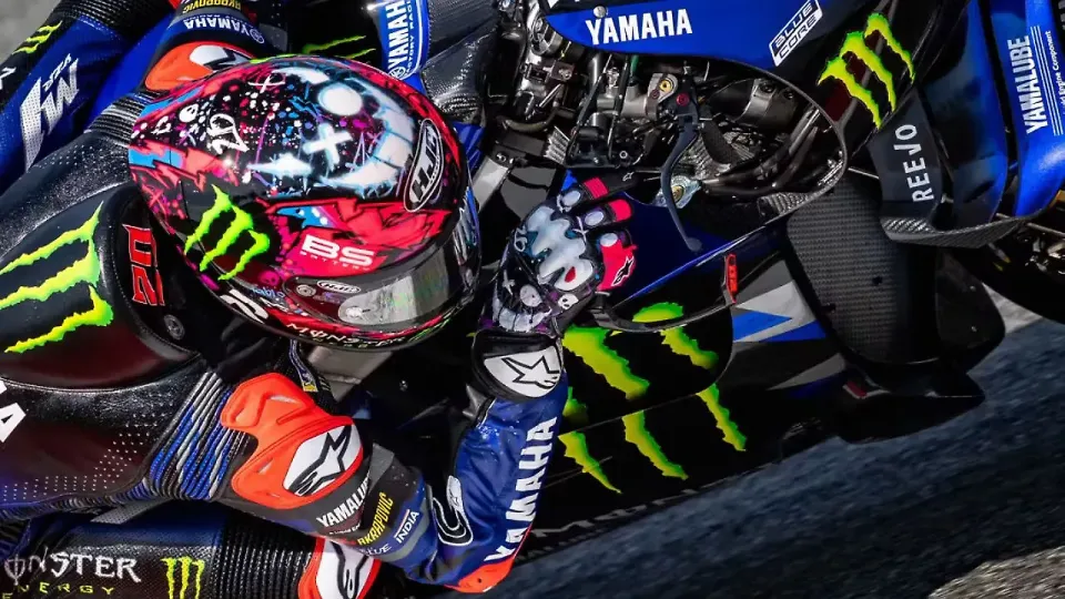 HJC RPHA 1 V2 Carbon Funky Diablo helmet, exposed carbon shell with neon graphics