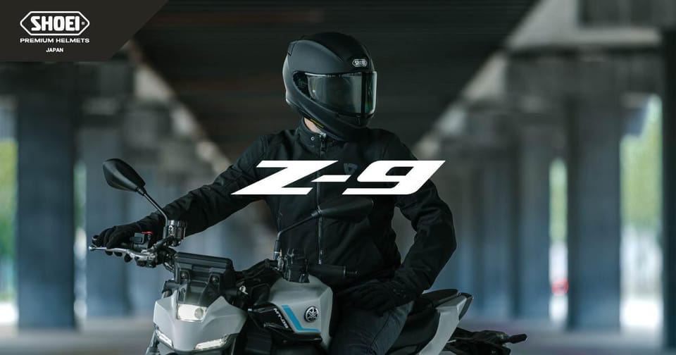 Shoei Z-9 full-face helmet, official product studio shot