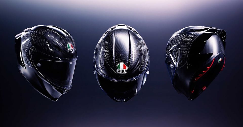 AGV Pista GP R3 racing helmet, studio product shot